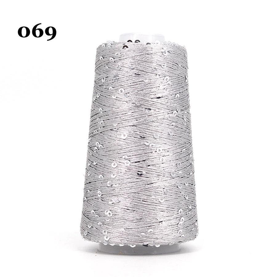 Sequin Cotton Yarn: 50g Fancy Skein for Hand & Machine Knitting