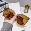 Fashion High-End Square Glasses Women'S Large Frame Uv-Proof Sunglasses Retro Trend Gm Sunglasses