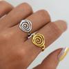 Trendy Conch Stainless Steel Rings For Women Fashion Charm Finger Zircon Accessories Real 18K Gold PVD Plated For Her 2026