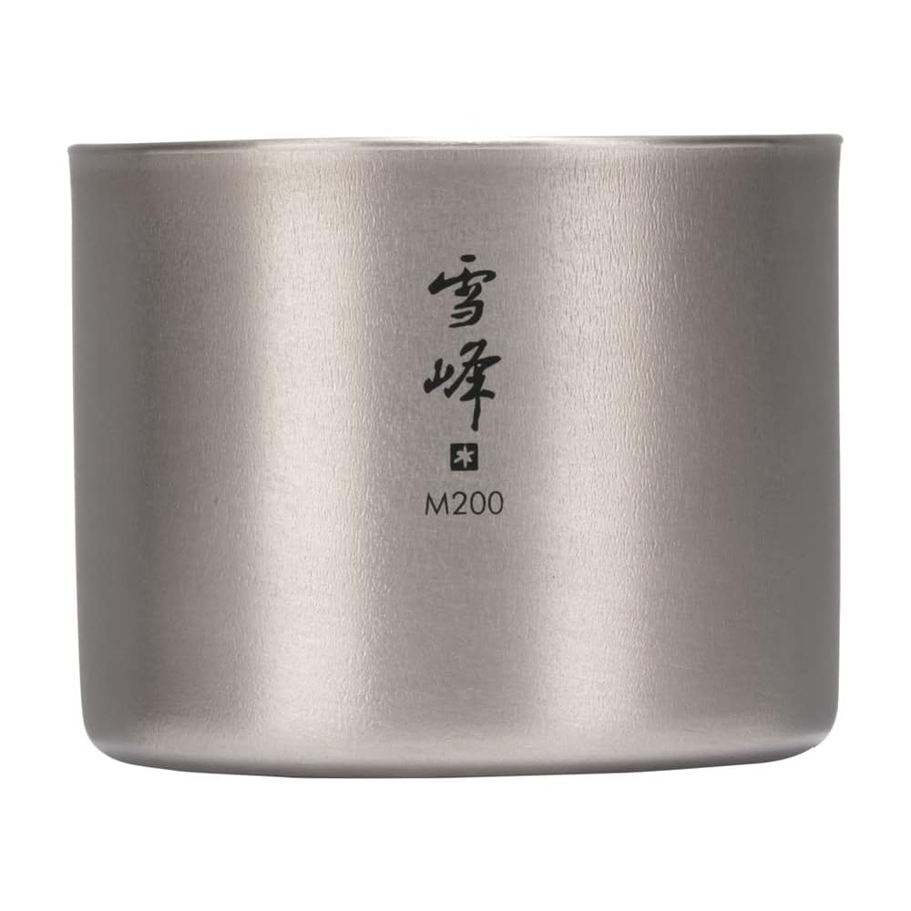 Snow Peak Stacking Mug, Yukimine Series, 200ml, Titanium, Double-Walled, M200 TW-128