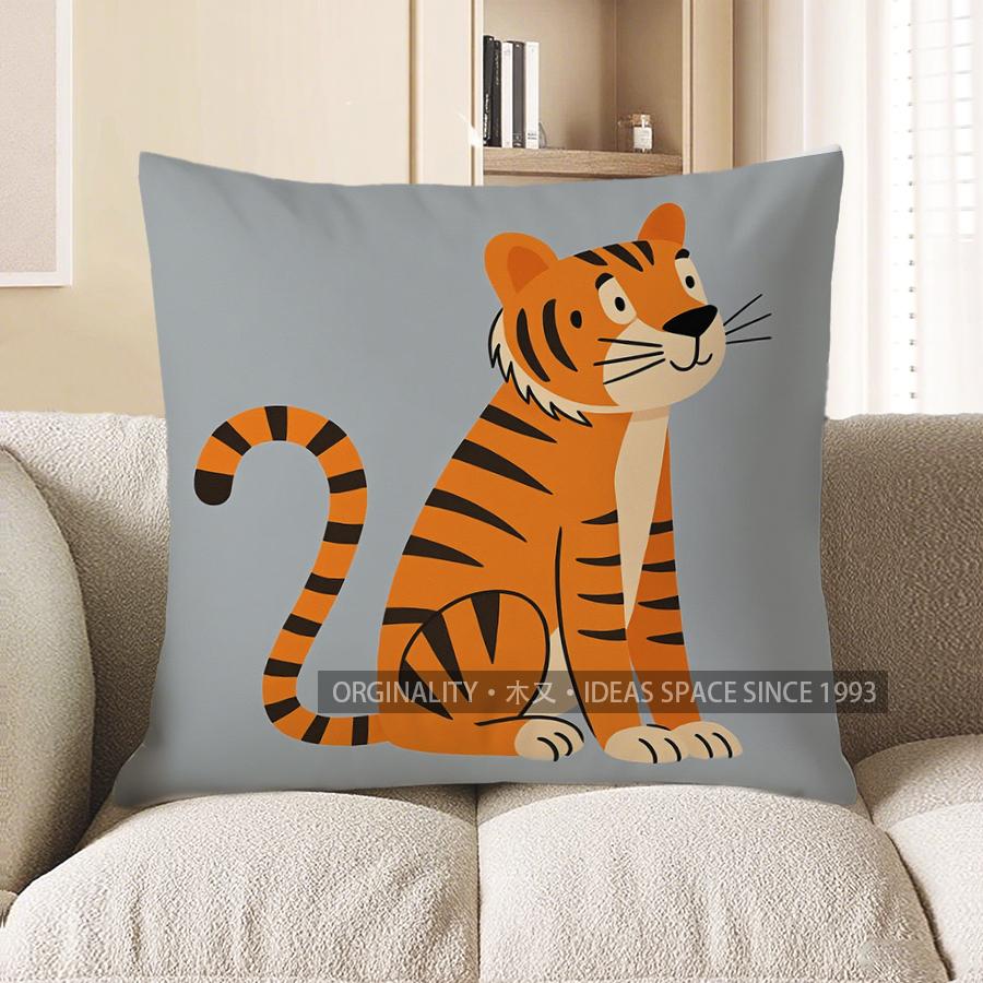 Decorazioni per la Casa Cuscino Decorativo con Fantasia di Giraffa Cartone Animato Copricuscino Adatto per Divano Camera da Letto Auto