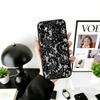 B-Black Lace Print Phone Case For Samsung Galaxy A73,A72,A71,A70,A53,A52,A51,Others Soft Black Cover
