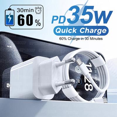 PD 35W USB C Schnellladegerät Für Apple iPhone 16 15 14 13 12 11 Pro Max Schnellladung USB C Typ C Ladekabel Telefonzubehör