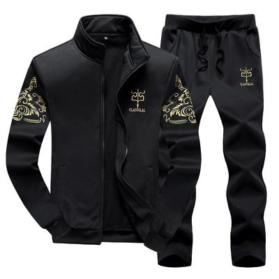 Men Fashion Sets Casual Tracksuit Male Spring Autumn Sweatshirt+Pants Suits Hoodies Set Sweatshirts