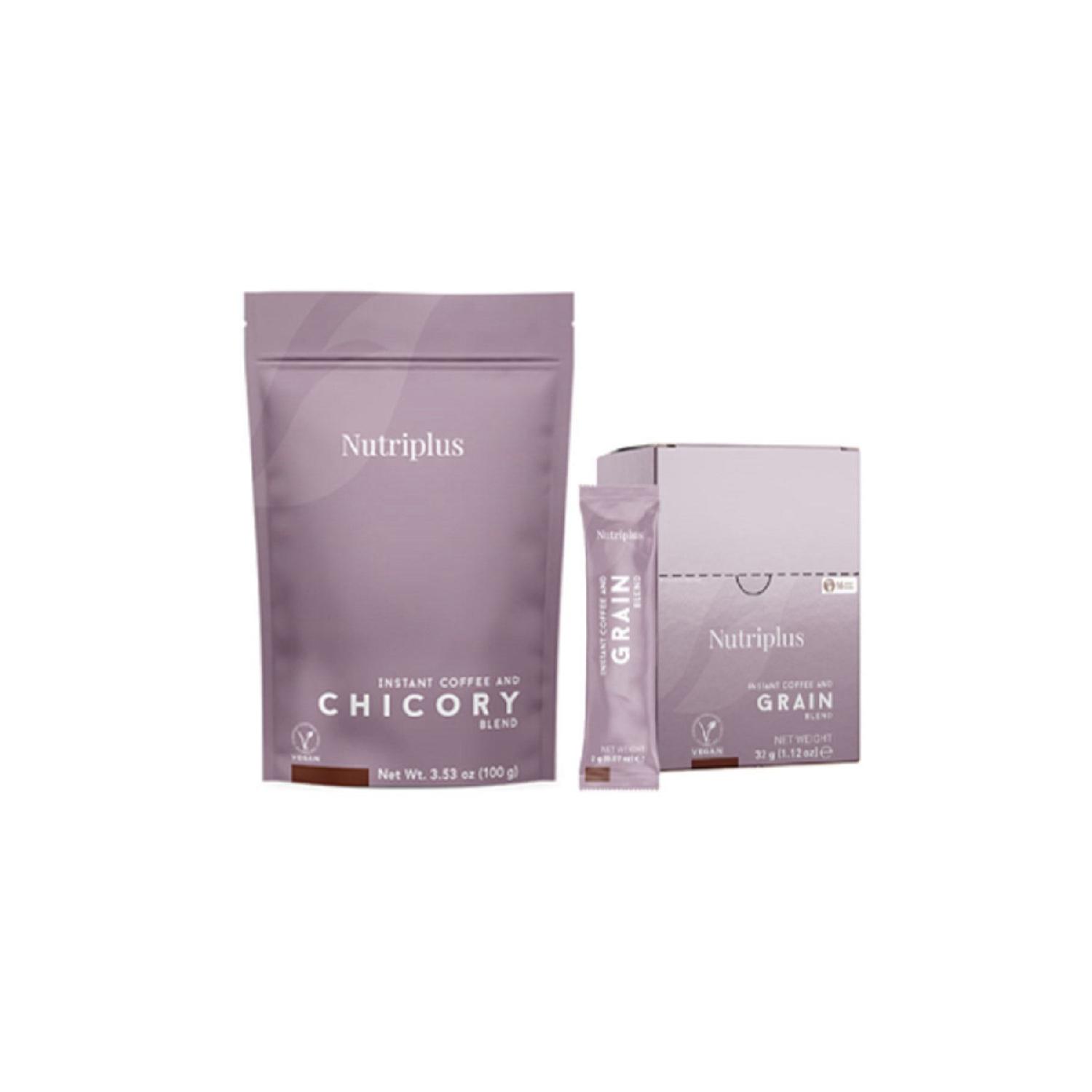 

Nutriplus Nutricoffee Кофе с цикорием 100 гр Coffeee Зерновой кофе 16 шт. 16x2