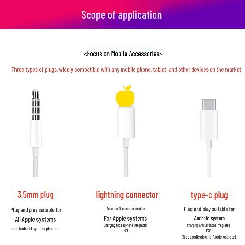 iPhone/Android/Huawei Wired Type-C In-Ear Bluetooth Headset