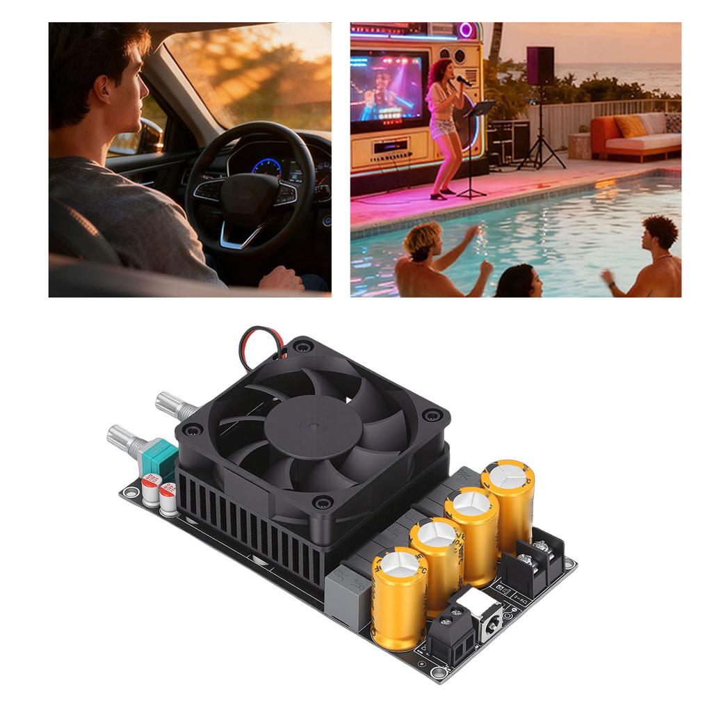 Active Subwoofer Amplifier Board 600W Low Pass Filter Single Channel Frequency Volume Subwoofer Powered Amplifier Board