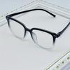 4pcs Steam Punk Style Anti-Blue Light Square Glasses Plastic Frame Anti-Reflective Plastic Lens