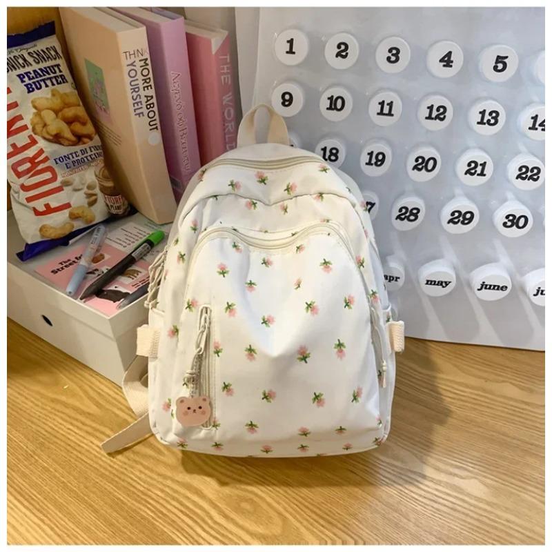 Ins Niche Japanese Korean Primary and Secondary School Students Schoolbags Are Large Capacity Light and Lovely Printed Backpack