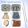 Bendable Spring Drawstring Threader Clip Pants Hoodies Elastic Band Lace Cord Flexible Drawstring Thread DIY Sewing Accessories