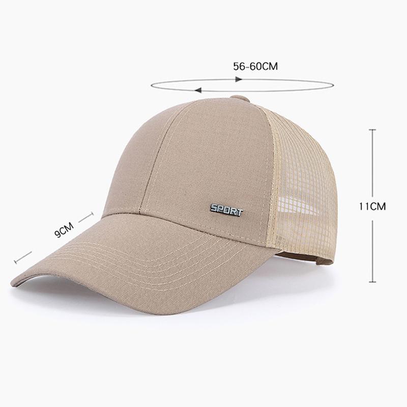 Men's Summer Breathable Mesh Baseball Cap Sunscreen Outdoor Sports Cap