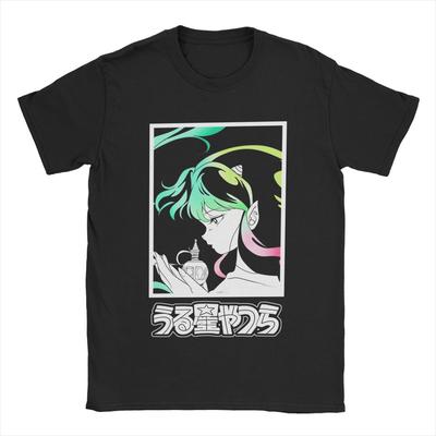 Męskie Koszulki Urusei Yatsura Lum Zabawne Bawełniane Koszulki Krótki Rękaw Koszulki Anime Okrągły Dekolt Ubrania Dla Dorosłych