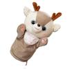 Sensory Toys Animal Plush Hand Puppet Firewood Dog Hand Finger Story Puppet  Gifts