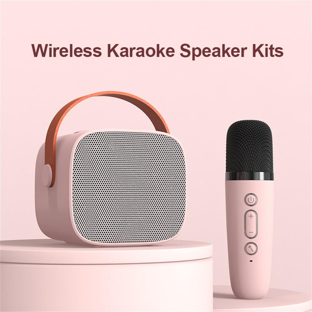 P2 Home Kids Karaoke Bluetooth-compatible Speaker Portable Loudspeaker with 1 Microphone