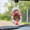 2D Flat Cute Monkey Acrylic Car Pendant - Multi-functional Rearview Mirror Decoration, Car Accessories, Bag Pendants and Home Ornaments, Holiday Gifts
