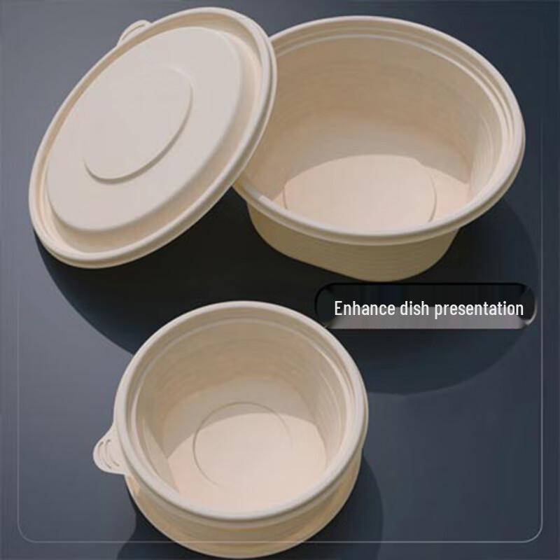 Compostable Corn Starch Round Food Box