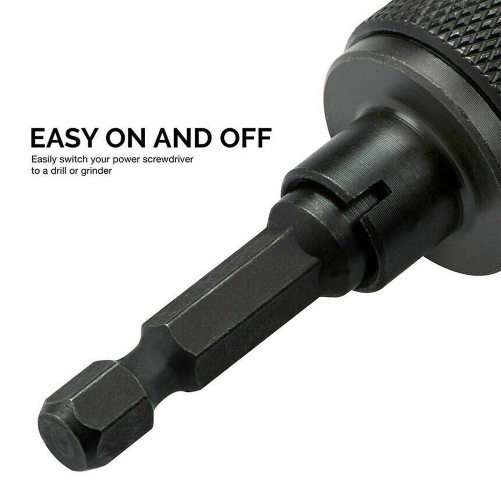 0.3-3.6mm Drill Chuck 1/4\" Adapter Conversion Driver