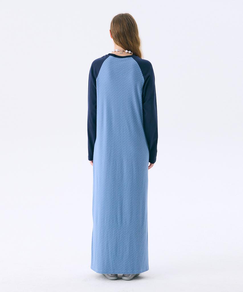 Jun Jun Space Raglan Long Dress_Blue