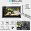 9+2Pack Lens Tempered Glass Screen Protector Kit for DJI Osmo Action 5Pro/4/3 Camera with Silicone Lens Cover Ultra HD Hardness