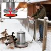 Scaldacqua per Polli 5,9 Pollici Tappetino Riscaldante in Silicone Antigelo 20W Scaldacqua per Pollame con Cavo da 71 Pollici per Pollame