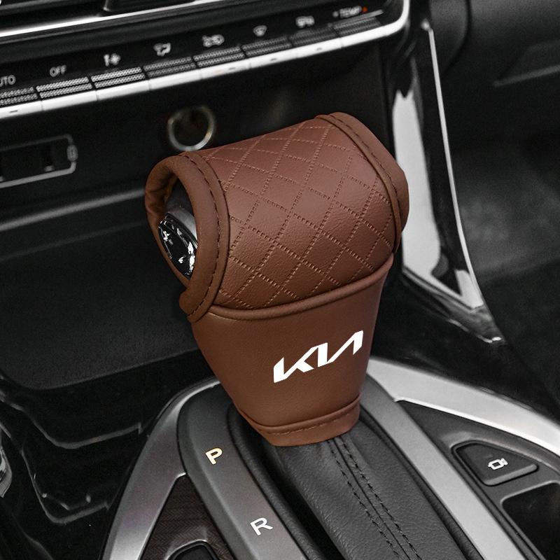 Für Kia Rio Ceed Sportage Cerato Soul Sorento K2 Picanto Optima Auto Schaltknaufabdeckung Schaltknauf Anti-Rutsch-Griffgriffabdeckungen