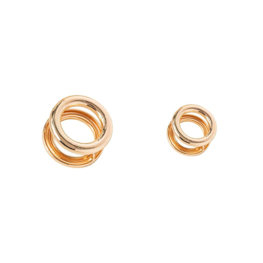 Korean Geometric Hoop Earrings: High-End Retro Style, Perfect for 2023 Fashion Trends, Women's Stud Buckles
