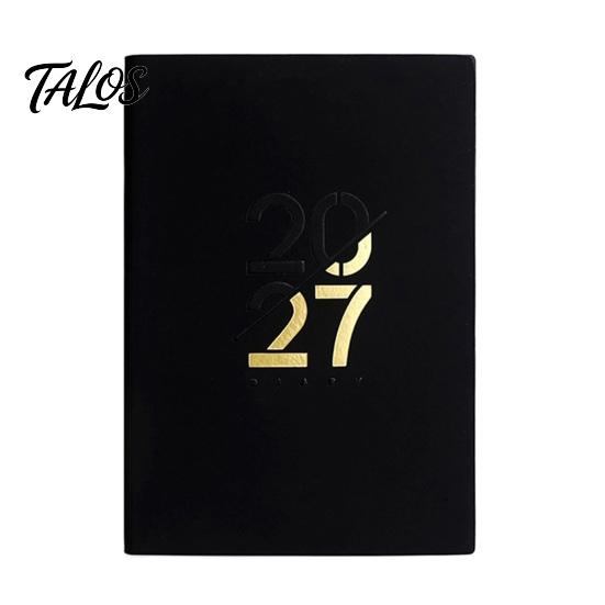 Büromaterial für die Planung 2027 Planer mit Monats- und Jahresübersicht, A5 Dickes Tintenfestes Papier Kompakter Jahreskalender Terminplaner Notizbuch, Langlebig