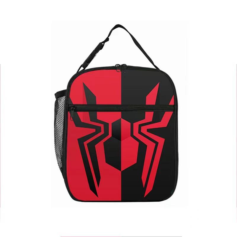 Spider-Man Cartoon Anime Lunch Bento Bag Children'S Fully Printed 3D Digital Insulation Bag Portable Outdoor Picnic Bag