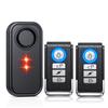 Sectyme Bicycle Alarm Waterproof Led Indicators Burglar Anti Theft Alarm With Remote Control for Campus Bicycle