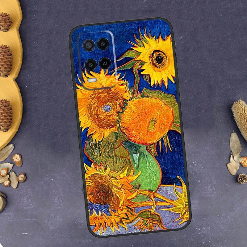 Beautiful Yellow Sunflower Phone Case For Oppo A79 A18 A38 A58 A78 A98 A17 A40 A60 A80 A16 A76 A96 A15 A74 A94 A54 A77