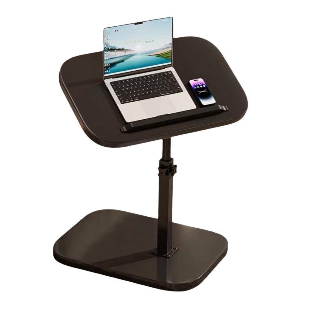 Foldable Sofa Edge Table Flip Desktop Adjustable Height Adjustable Bedside Table C-Shaped Space Saving Rotating Coffee Table