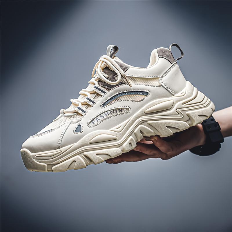 Men's Sneakers Low-top Thick-soled Dad Shoes Casual Sports Versatile for All Occasions 39-44