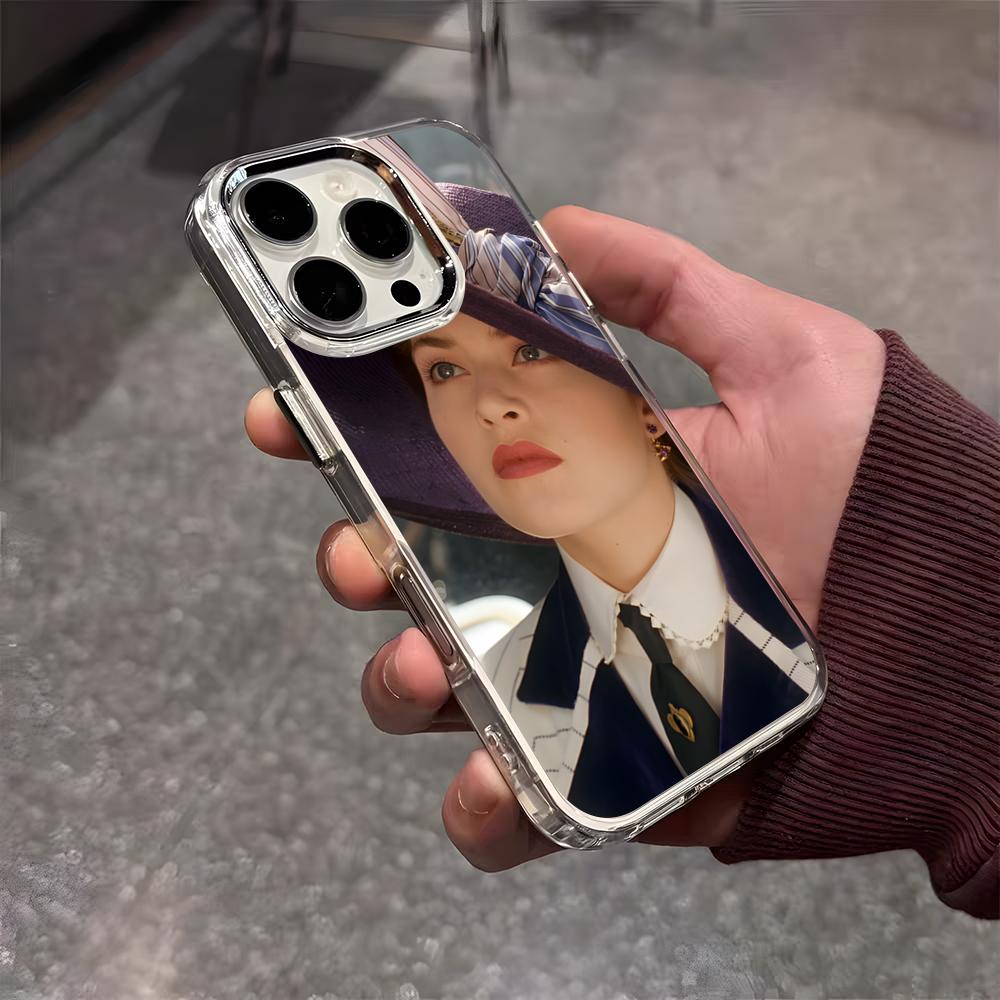 M-Moive T-Titanic Phone Case For IPhone 17 Air 16 E 15 14 13 12 11 Plus Pro Max Electroplated Transparent Soft Shell