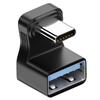 USB C 180° Adapter, USB Type C U Shape Adapter,180 Degree USB C Male To USB 3.0 Female Adapter Convertor Extension