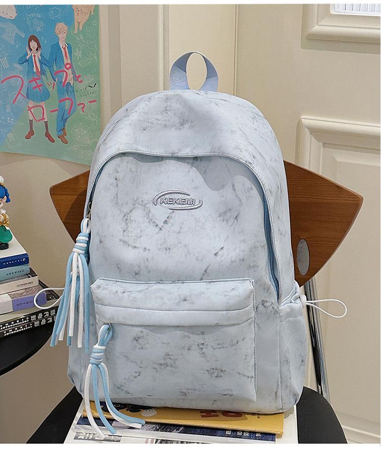 Schultasche literarisch, einfach und große Kapazität Japanischer Camping-Rucksack vielseitig und leicht Studenten-Schultasche Freizeit