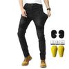 VOLERO Men's Stretch Motorcycle Jeans, Four-Season Anti-fall Straight Leg Riding Pants