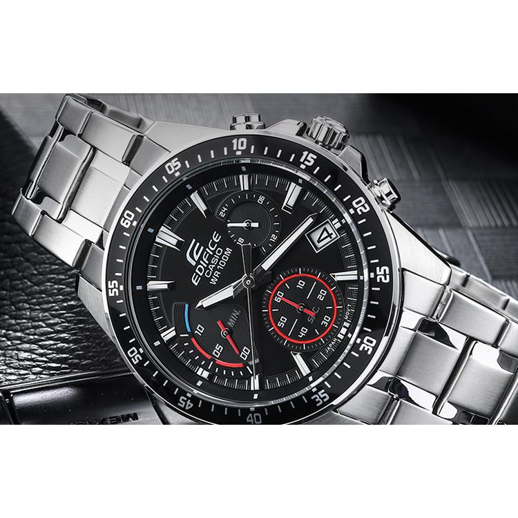 CASIO Men's EFV540D-1A Edifice Chronograph Stainless Steel Watch Black Watch EFV-540D-1AVUPR