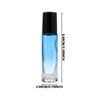 10Pcs 10Ml Glass Roller Bottles Essential Oil Storage Roll-on Sub Bottles Portable Leak-Proof Refillable Containers for Perfume