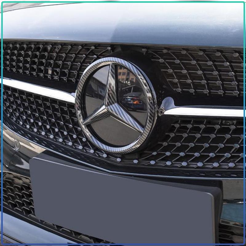 188/210mm Car Front Grille Badge Decal Cover Emblem Stickers Auto Accessories For Mercedes Benz A180 A200 W205 E63 AMG 2014 2015 W166 W246 W242 W176