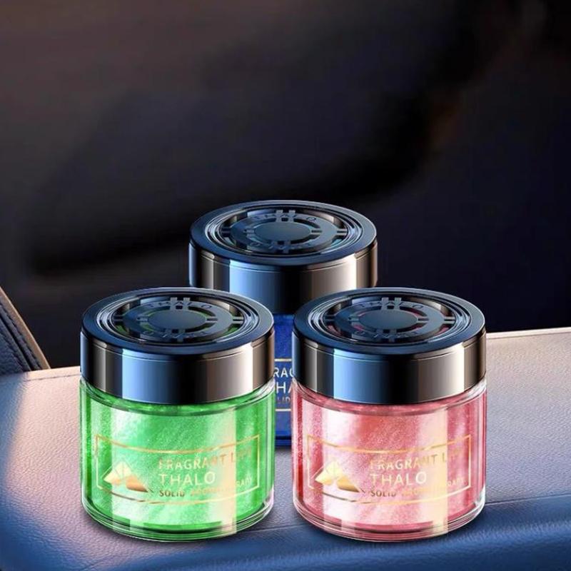 High-End Car Aromatherapy Air Freshener With Flowing Sand Solid Fragrance Seat Decoration Car Logo Design