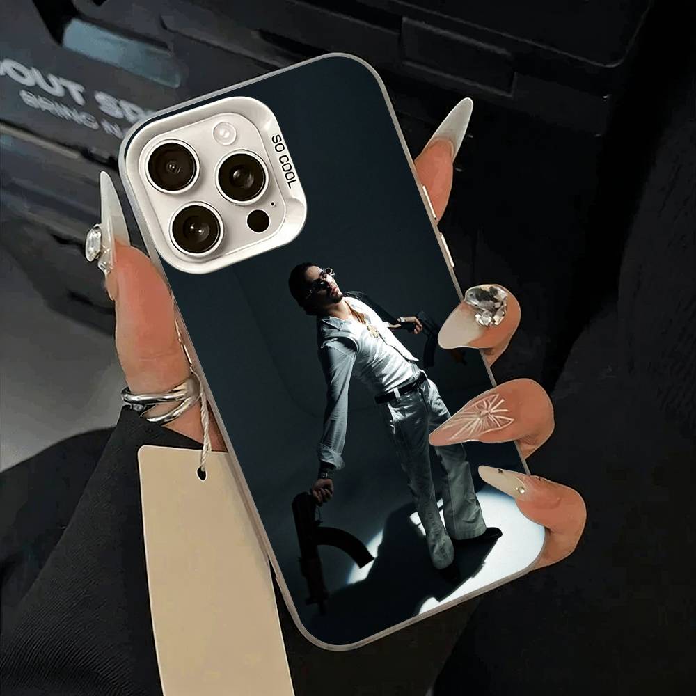 Rapper-Clarent Phone Case For iPhone 17,16,15,14,13,12,11 Plus,Pro Max,XS,white silver phone case
