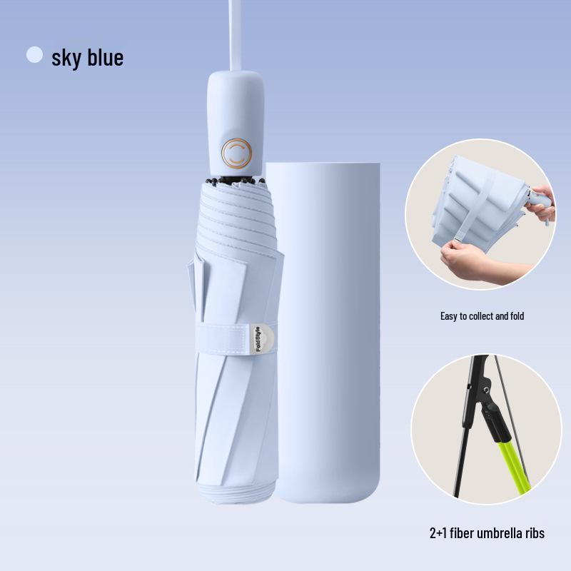 Smart Electric Folding Umbrella: One-Button Open/Close, Large, Reinforced, Thickened, Windproof for Men & Women