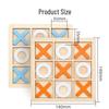XO Wooden Chess and Tic-Tac-Toe Set: Double Player, Parent-Child Educational Toy for Kindergarten.