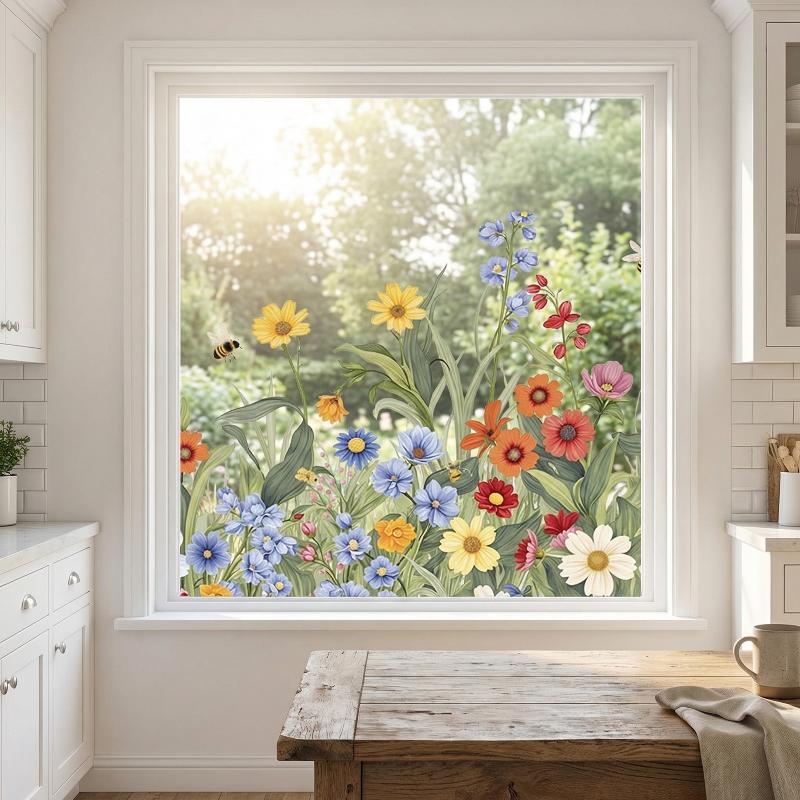 Fresh Butterfly Wall Stickers for Home Electrostatic Adsorption Removable Wall Decor Living Room