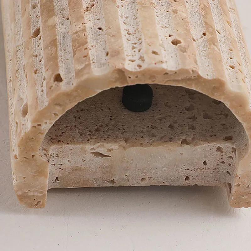 Art Wabi Sabi Natural Stone Wall Light for Living Room Bedroom Stairs Corridor Indoor Decoration Wall Lamp Home Bedside Sconces