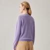 Zhaojun Women's 100% Cashmere Embroidered Round Neck Knit Sweater