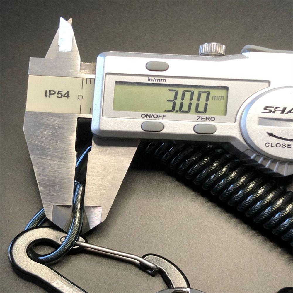 Lanyard Elastic Coil Fishing Coiled Lanyard Wire Spring Rope Fishing Lanyard Fishing Missed Rope