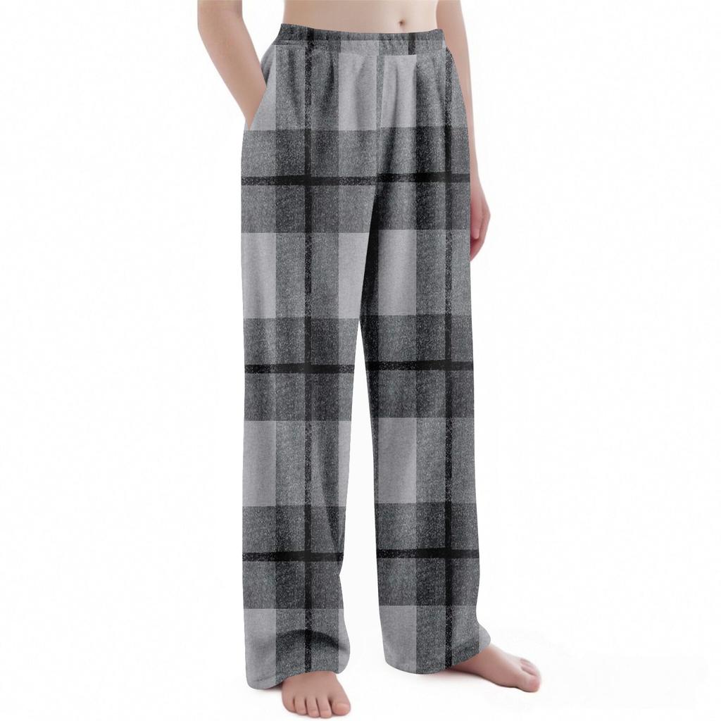 Kinder Weihnachten Karomuster Hose Plüsch Freizeithose