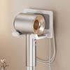 Aluminum Hair Dryer Holder Wall Mounted Self Adhesive No Drill Hairdryer Rack for Dyson Punch Free Bathroom Storage Organizer