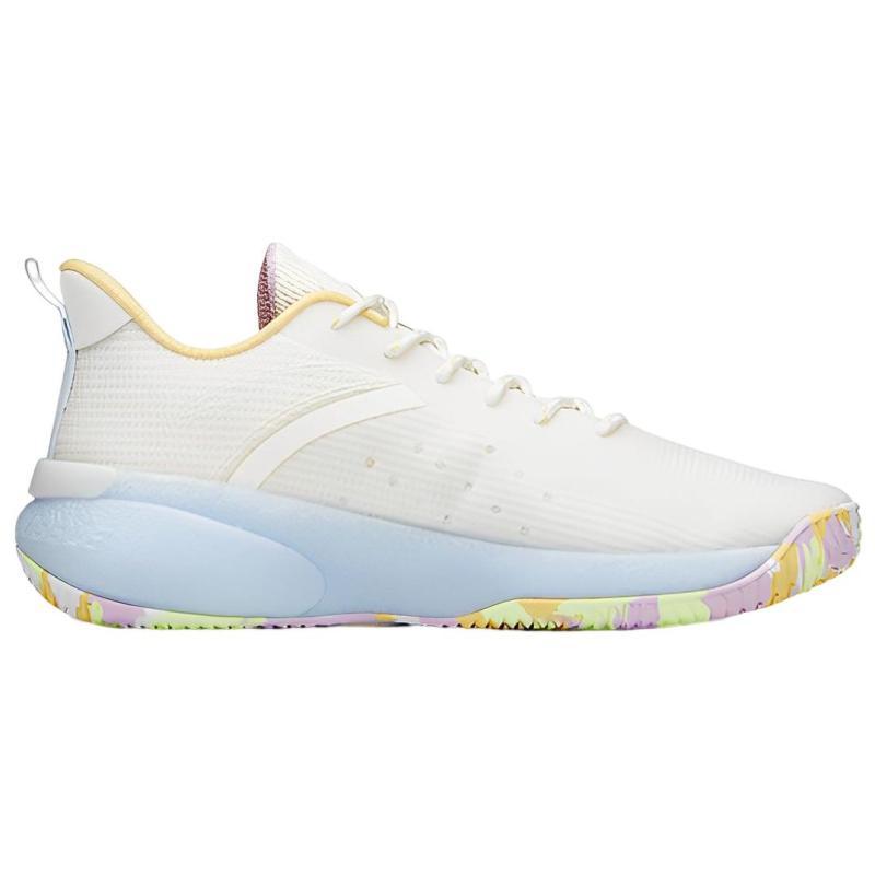 Anta Cement Killer Basketball Shoes Men's Low Top Ivory White/Light Yellow Sneakers 112121606S-4